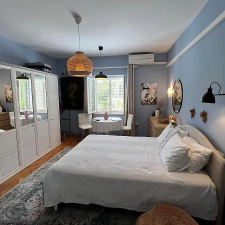 Blue And Private Bathroom Bed and breakfast